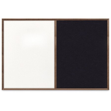 United Visual Products Slim Style Indoor Enclosed Corkboard, 24 UV502SCH-BLACK-CORK